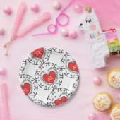 Assiettes En Carton Love Pi 3.14 Plaque Papier (Fête)