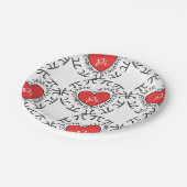 Assiettes En Carton Love Pi 3.14 Plaque Papier (Angle)