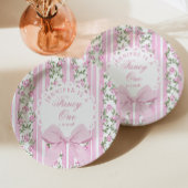 Assiettes En Carton Love Shack Fancy One Coquette Bow 1er Anniversaire