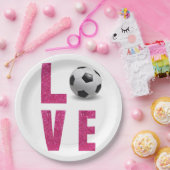 Assiettes En Carton Love Soccer (Fête)