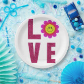 Assiettes En Carton Love Sunflower (Fête)