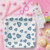 ASSIETTES EN CARTON LOVE VALENTINE FÊTE AVEC COEURS PAPIER PLAQUES (Fête)