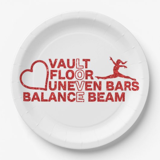 Assiettes En Carton Love Vault plancher Barres non-neven Balance poutr (Devant)