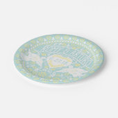 Assiettes En Carton Lovebirds Papel Picado Style Plaque Customisée (Angle)