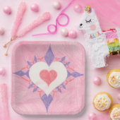 Assiettes En Carton Lovely Heart (Fête)