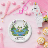 Assiettes En Carton Lovely Mystical Frog Baby shower (Fête)