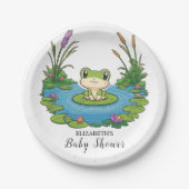 Assiettes En Carton Lovely Mystical Frog Baby shower (Devant)
