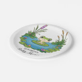 Assiettes En Carton Lovely Mystical Frog Baby shower (Angle)