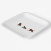 Assiettes En Carton lr chocolate lab bande dessinée (Angulaire)