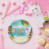 Assiettes En Carton Luau Thème Tropical (Fête)