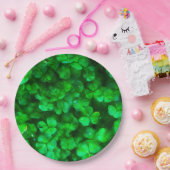 Assiettes En Carton Lucky Celtic Irish Green Shamrocks (Fête)