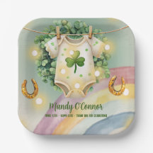 Lucky Charm Shamrock et Baby shower Rainbow