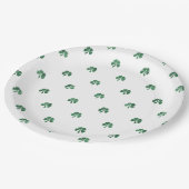 Assiettes En Carton Lucky Four Leaf Clover Mariage Saint Patricks (Angle)