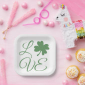 Assiettes En Carton Lucky Green Shamrock St. Patrick's Day (Fête)