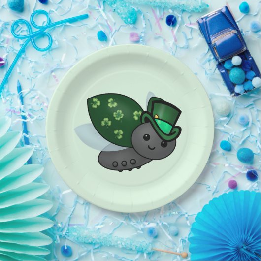 Assiettes En Carton Lucky Leprechaun Ladybug (Fête)