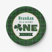 Assiettes En Carton Lucky Little Shamrock 1er anniversaire (Devant)