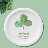 Assiettes En Carton Lucky Little Shamrock Baby shower