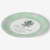 Assiettes En Carton Lucky Little Shamrock St patrick Baby shower (Angle)