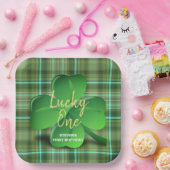 Assiettes En Carton Lucky One Boys Première fête d'anniversaire (Fête)