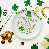 Assiettes En Carton Lucky One St. Patrick's Day 1er anniversaire