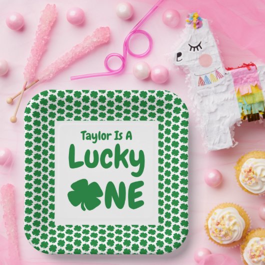 Assiettes En Carton Lucky One St Patrick's Day 1er anniversaire (Fête)