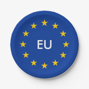 Assiettes En Carton L'UE marquent les plats de papier de partie pour