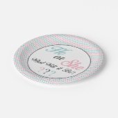 Assiettes En Carton Lui ou elle ce qui il sera indiquent la partie 7" (Angle)