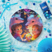 Assiettes En Carton Lumière de Noël enchantée (Fête)