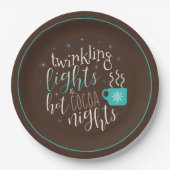 Assiettes En Carton Lumières à allumer Hot Cocaca Nights ID593 (Devant)