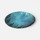 Assiettes En Carton Lumières étoilées Mariage campagnard de pins rusti (Angle)