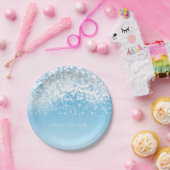 Assiettes En Carton Lumières scintillantes Romantique hiver Wonderland (Fête)