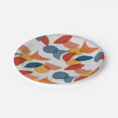 Assiettes En Carton Lumineuse géométrique rétro Abstrait Moyen-siècle (Angle)