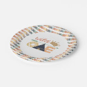 Assiettes En Carton L'un thème sauvage plaque les plats tribaux (Angle)