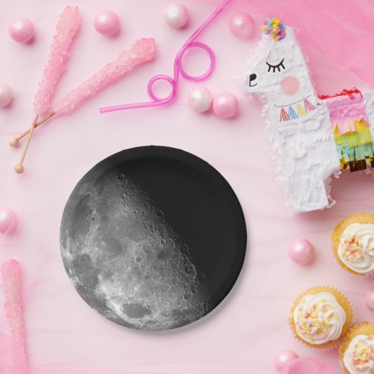 Assiettes En Carton Lune (Fête)