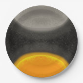 Assiettes En Carton Lune Astéroïde Sun Galaxy Anniversaire (Devant)