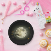 Assiettes En Carton Lune d'Halloween (Fête)