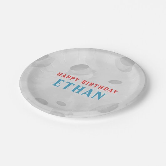 Assiettes En Carton Lune Espace Extérieur Anniversaire Plaques Papier (Angle)