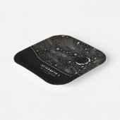 Assiettes En Carton Lune et Étoiles Céleste Nuit étoilée  (Angulaire)