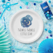 Assiettes En Carton Lune et étoiles Twinkle Twinkle Little Star (Fête)