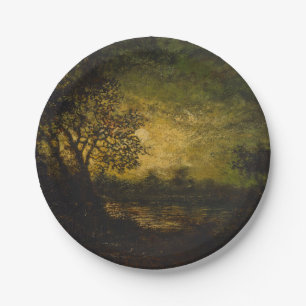 Assiettes En Carton Lune (par Ralph Albert Blakelock)