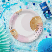 Assiettes En Carton Lune rose (Fête)