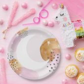 Assiettes En Carton Lune rose (Fête)