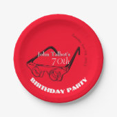 Assiettes En Carton Lunettes 3D Plaque papier pour fête d'anniversaire (Devant)