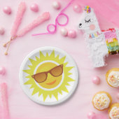 Assiettes En Carton Lunettes de soleil (Fête)