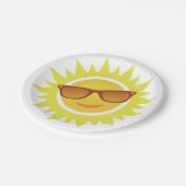 Assiettes En Carton Lunettes de soleil (Angle)