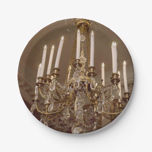 Assiettes En Carton Lustre français, rococo à Paris (Devant)