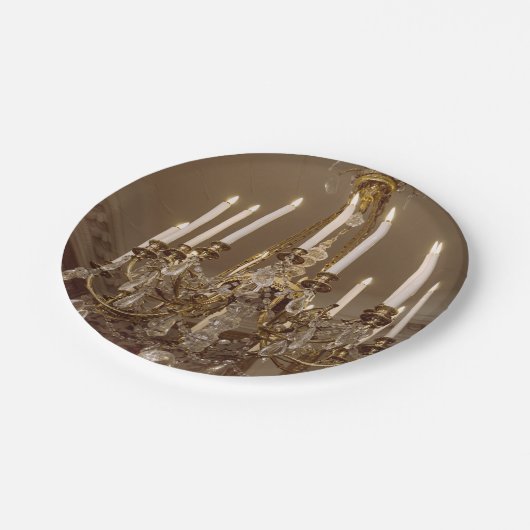 Assiettes En Carton Lustre français, rococo à Paris (Angle)