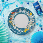 Assiettes En Carton Lutte de partie (Fête)