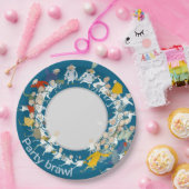 Assiettes En Carton Lutte de partie (Fête)