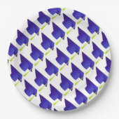 Assiettes En Carton Lycée, Collège bleu Casquette Motif (Devant)